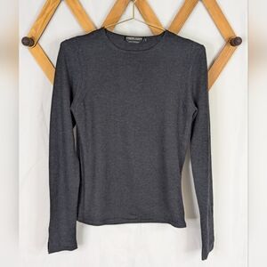 Adrienne Vittadini 100% Cashmere Wool Charcoal Crewneck Sweater - Size Small